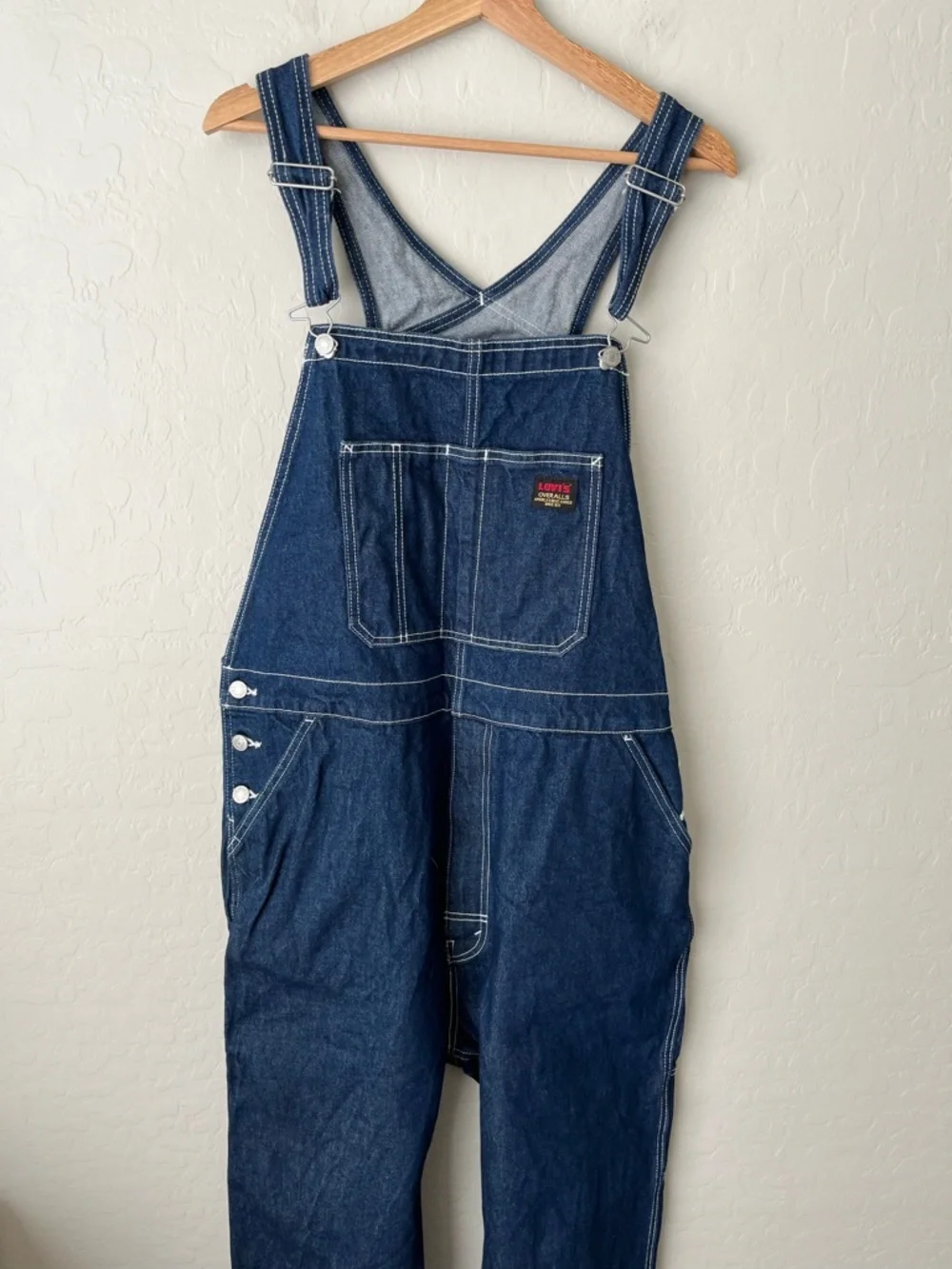 Levi’s Men’s RT Carpenter 100% Cotton Denim Dark Wash Overalls Size XL